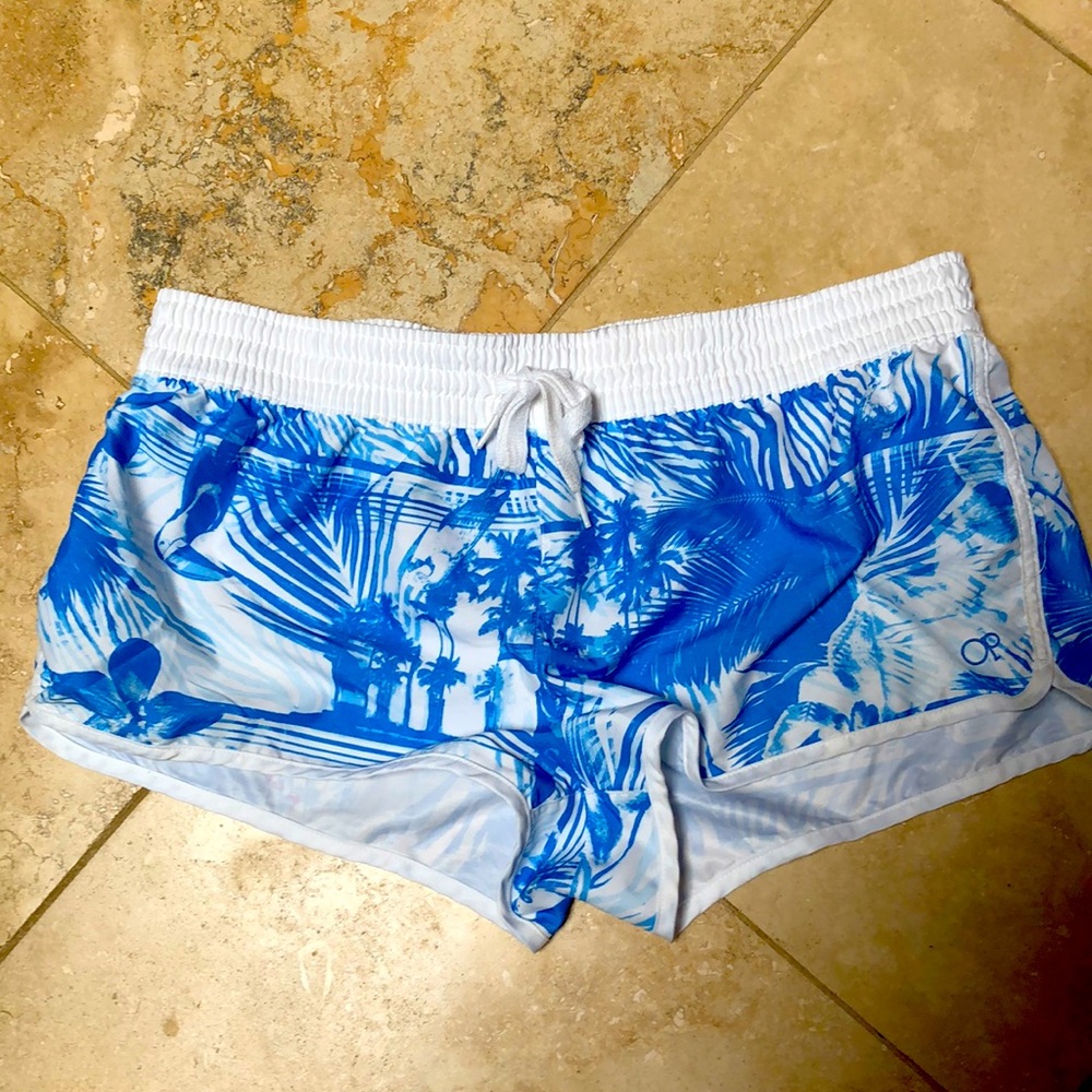 Ocean Pacific XL draw string beach shorts